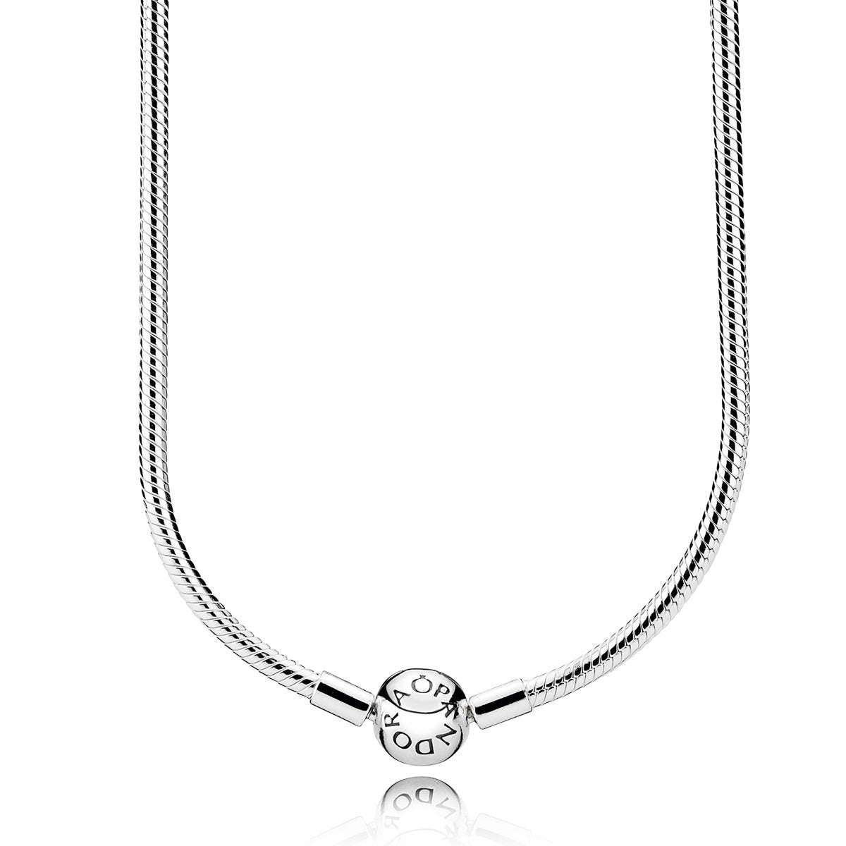 Pandora Silver Charm Necklace - 19.7, Sterling Silver #700886