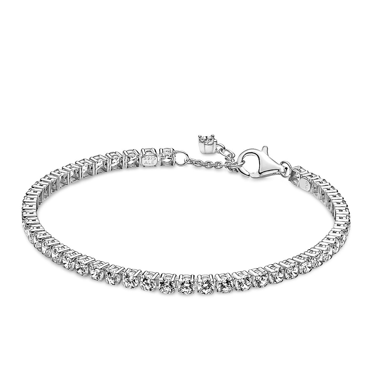 Pandora Sparkling Tennis Bracelet - Sterling Silver, 7.1 / Average #214660