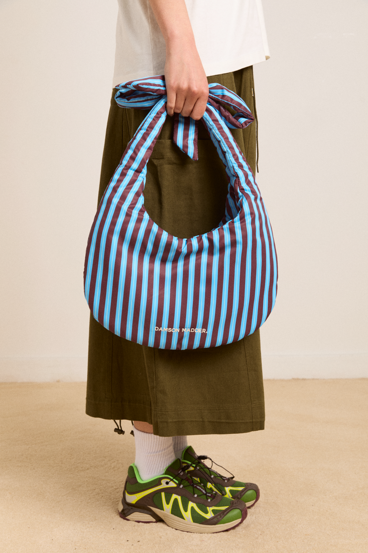 minimal quinn bag - choc stripe