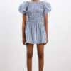 becca mini dress - blue margot gingham